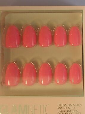 2 sets of Glamnetic short oval style press on nails